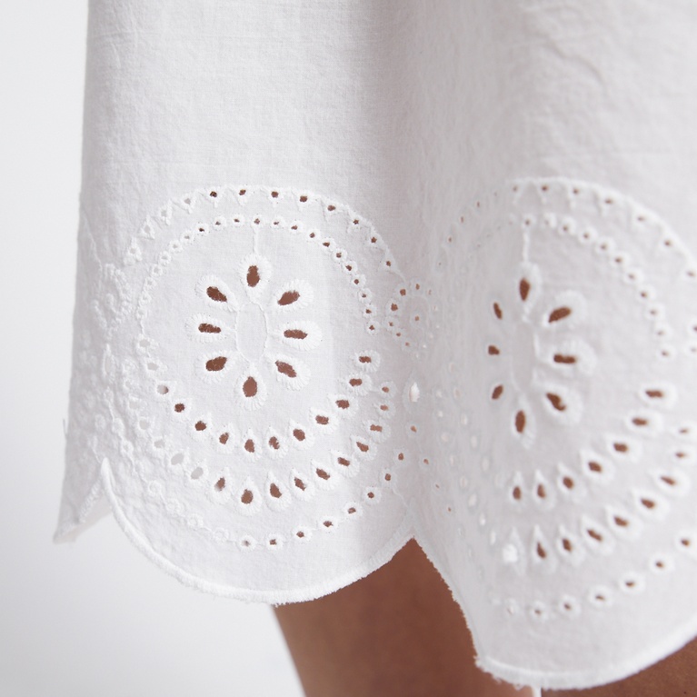 Broderie dress "Isolde" White